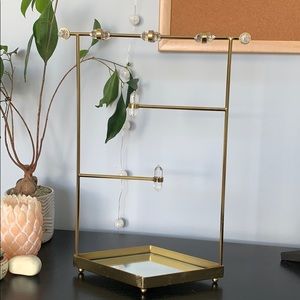 Urban Outfitters Gold Jewelry Organizer